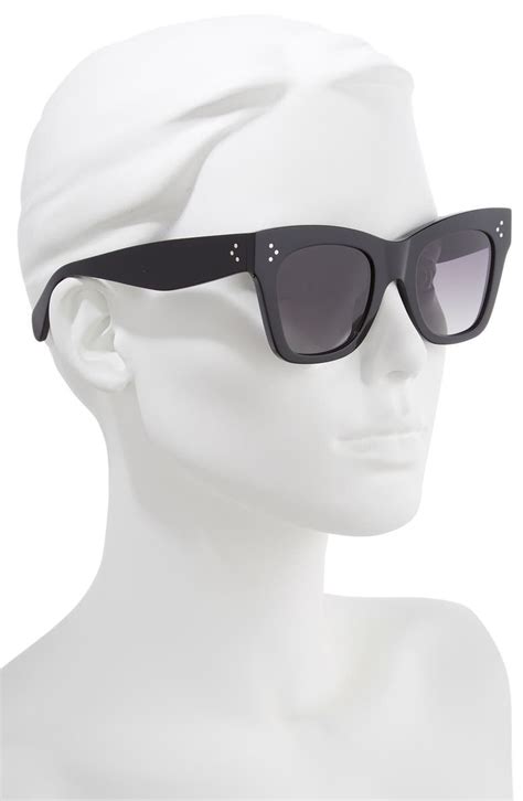 CELINE 50mm Polarized Square Sunglasses 